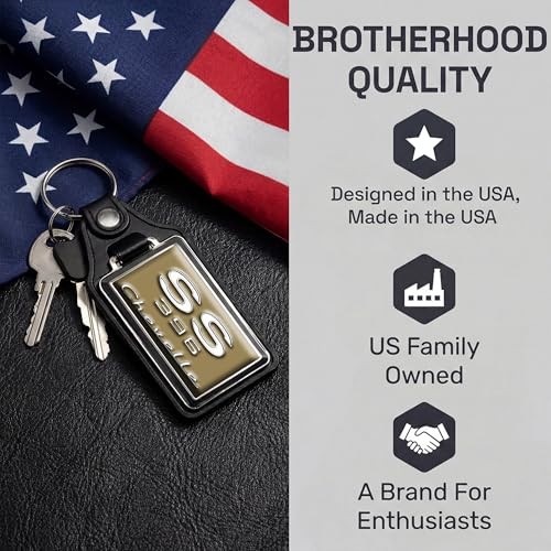 Car Key Chain for Chevelle – Classic Models Keychain for SS 1969 Gold Ss 1969