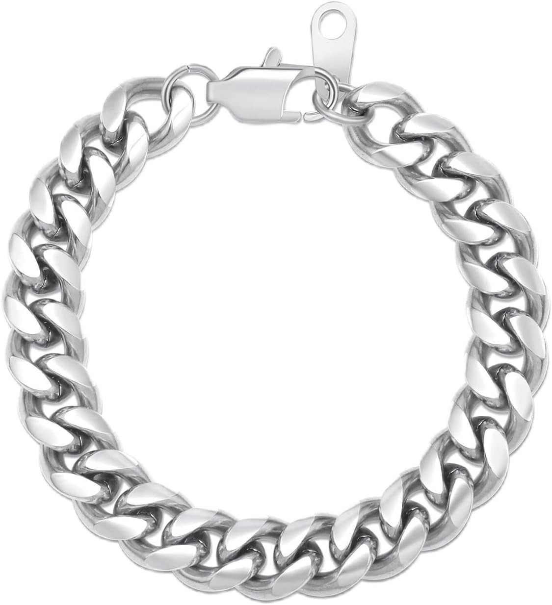 Stainless Steel Cuban Chain Bracelets for Men & Women – 6.5/7/7.5/8/9 Inch Go…
