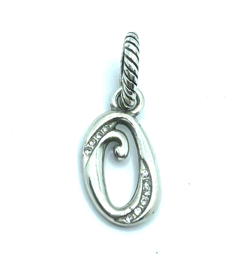 Brighton Zero “0” Number Numeric Pendant Silver Charm