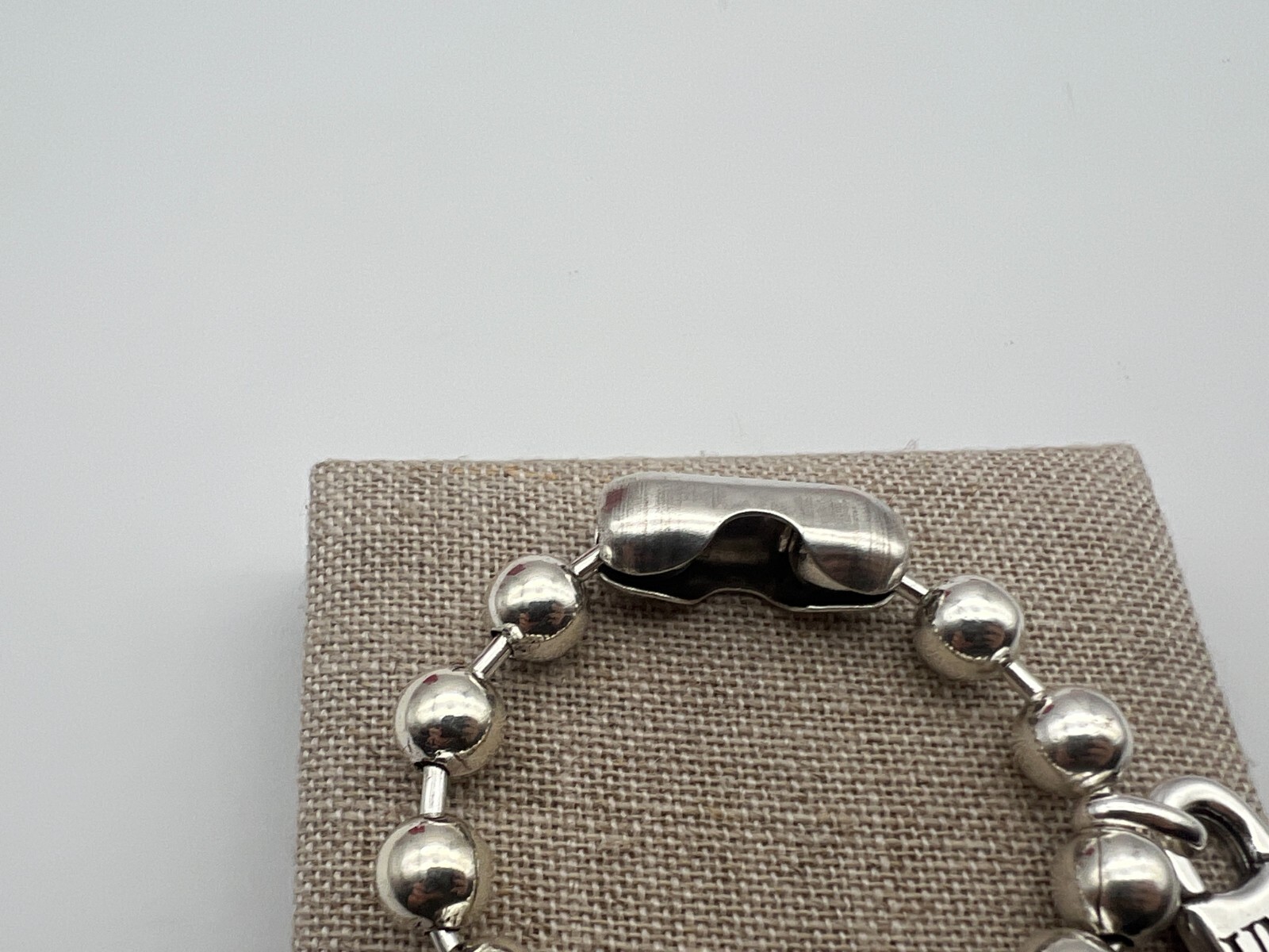 NEW Uno de 50 SNOWFLAKE Bracelet Sterling Silver Plated Beads Size Medium