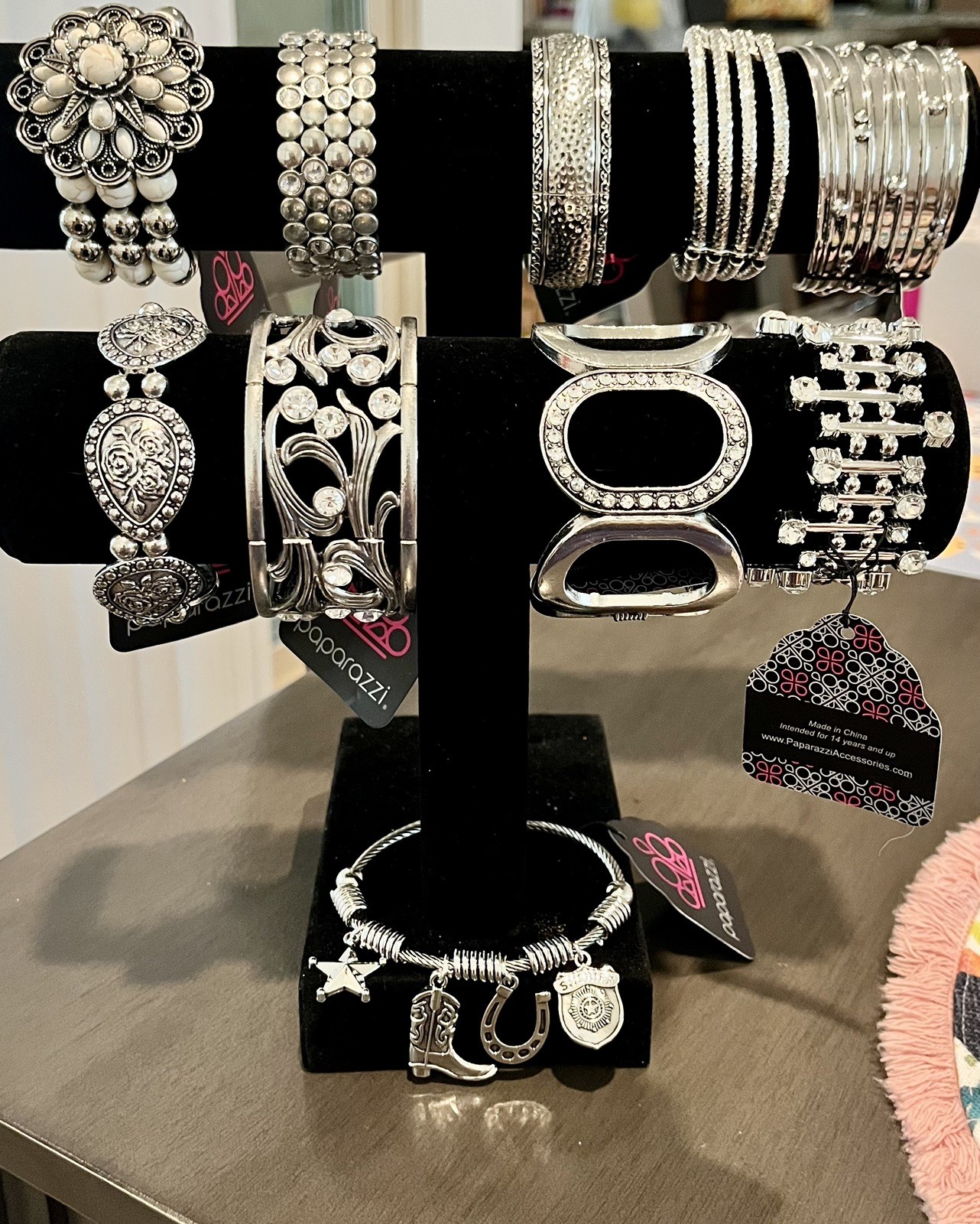 10 Silver Bracelets by Paparazzi. Various Styles & Designs for any occasion NWT