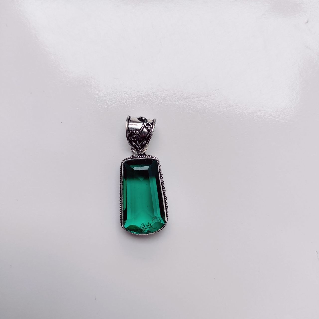 Paraiba Tourmaline Gemstone Handmade 925 Sterling Silver Jewelry Pendant 1.80″