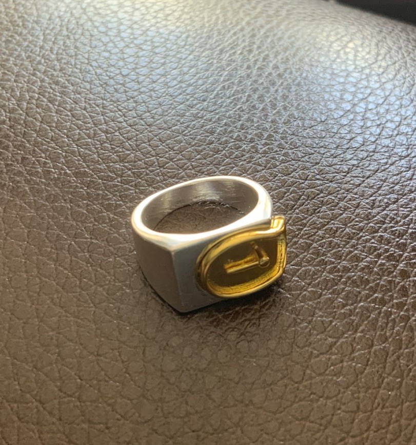 Museum Salvador Dali Sz 7 Melting Clock Ring Gold Surreal Silver Statement Boho
