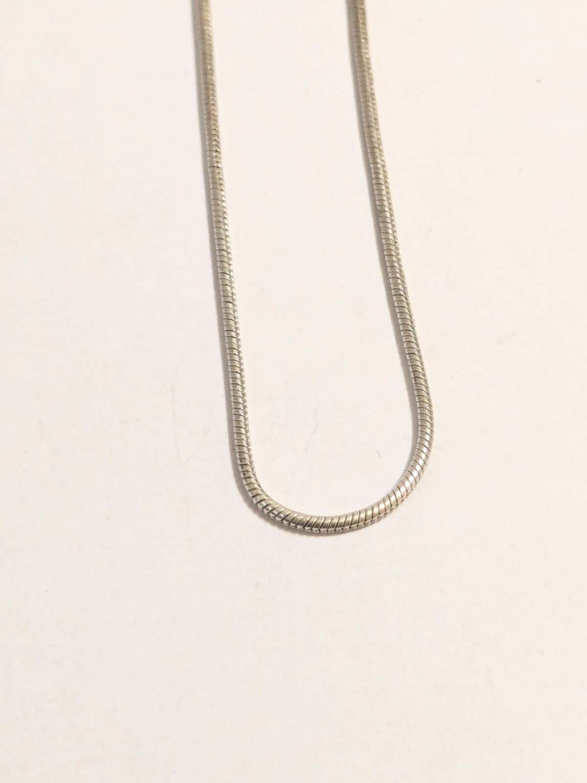 Snake Chain. Silver Tone. Minimalist. Stackable. 23″. Lobster Clasp. Versatile