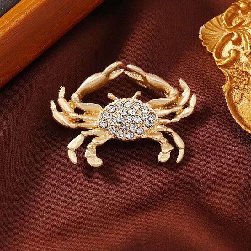 Retro 12 Constellations Brooch Simple Matte Gold Alloy Pin Clothing Accessory