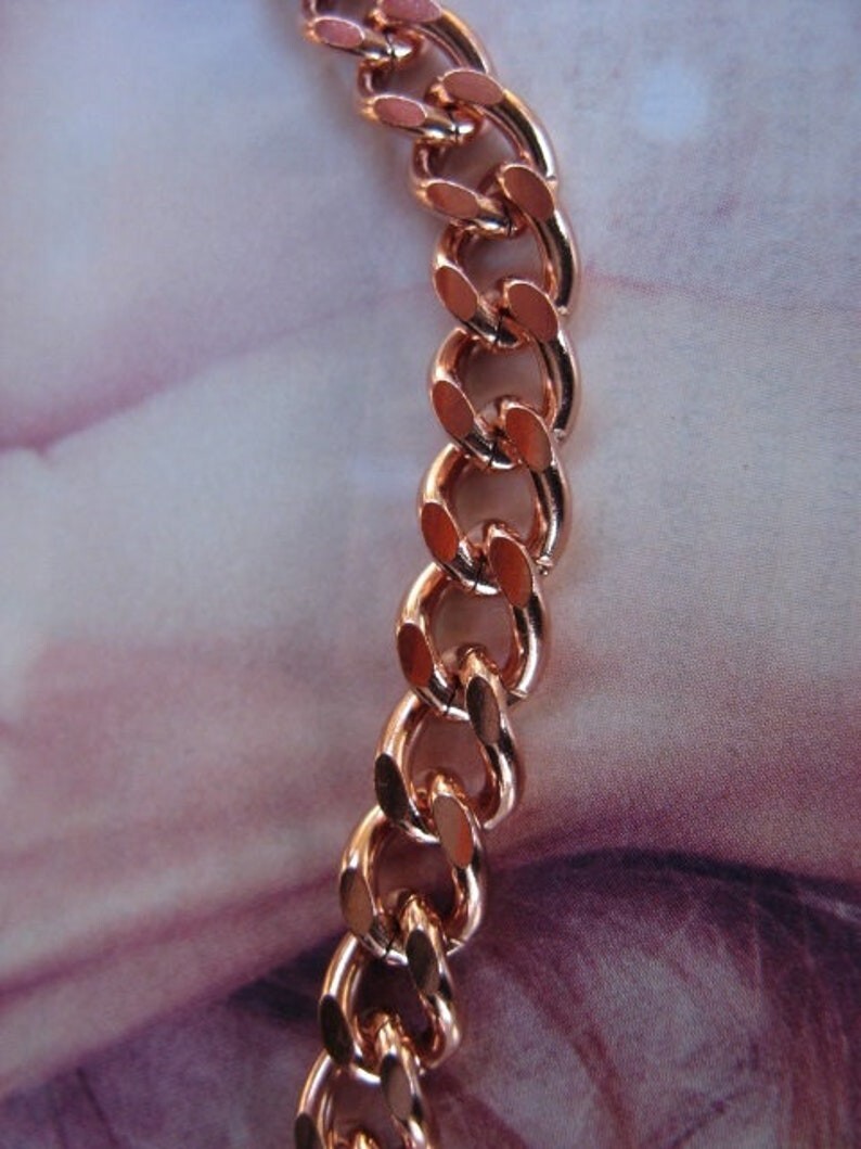 Pure Solid Copper Cube Chain Design Women And Men Chain Necklace Copper CPN17