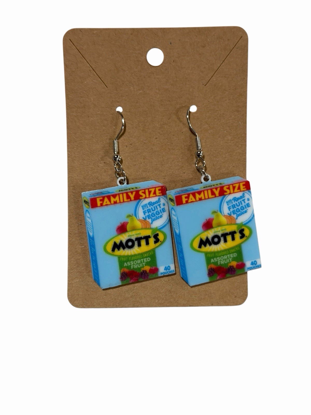 New Novelty Fashion Earrings family size gummy box food snack kids