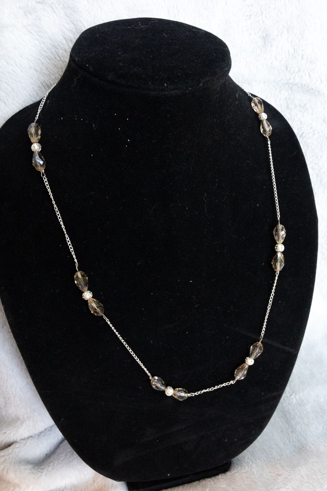 Necklace with Man-made Crystal