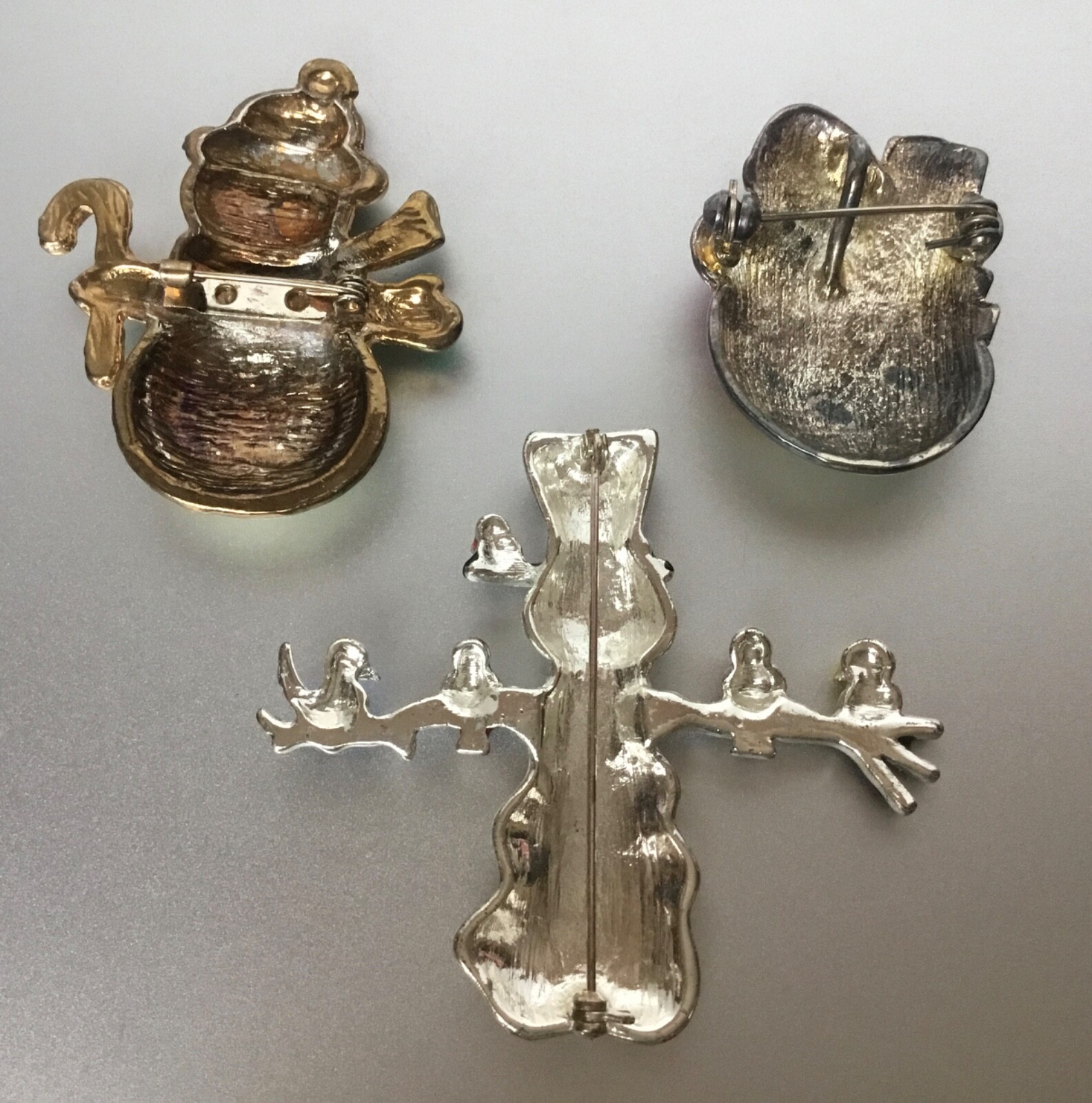 Snowman Christmas Holiday Pin Lot Vintage to Modern