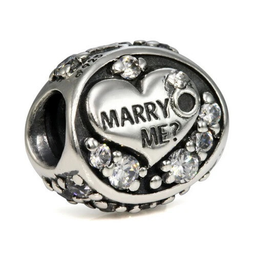 New Jewelry Ohm Beads Sterling Marry Me? Bead