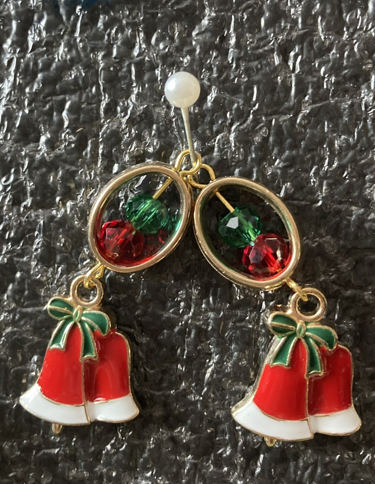 Bell Christmas Earrings Choice Of Fittings Please See Second Picture