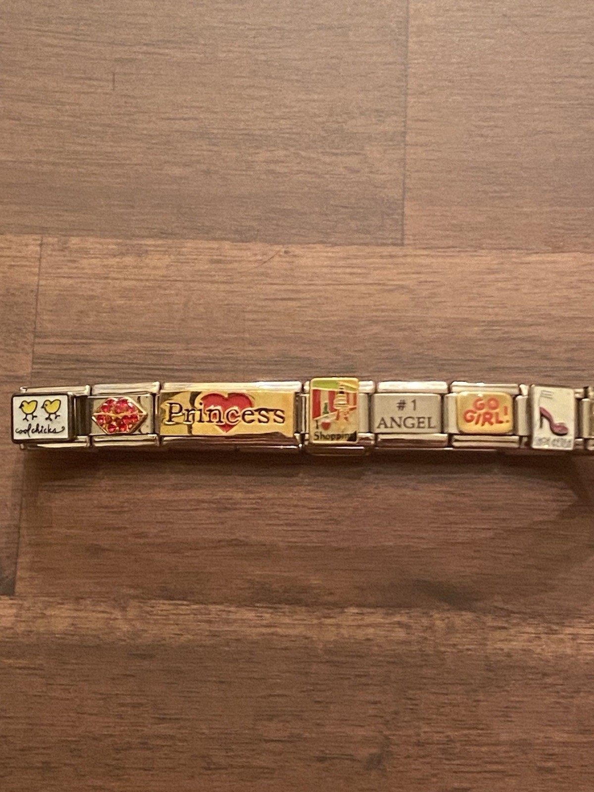 17 Charm Princess / Shoes/ Spa/Makeup Italian Charm Bracelet New / Ready To Wear