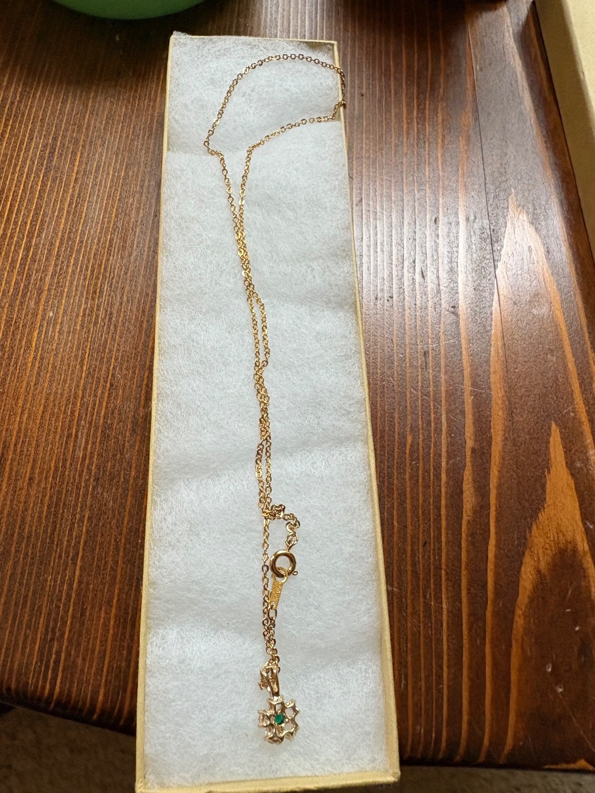 A Beautiful New 18K Gold Plated Necklace 18” with Pendant