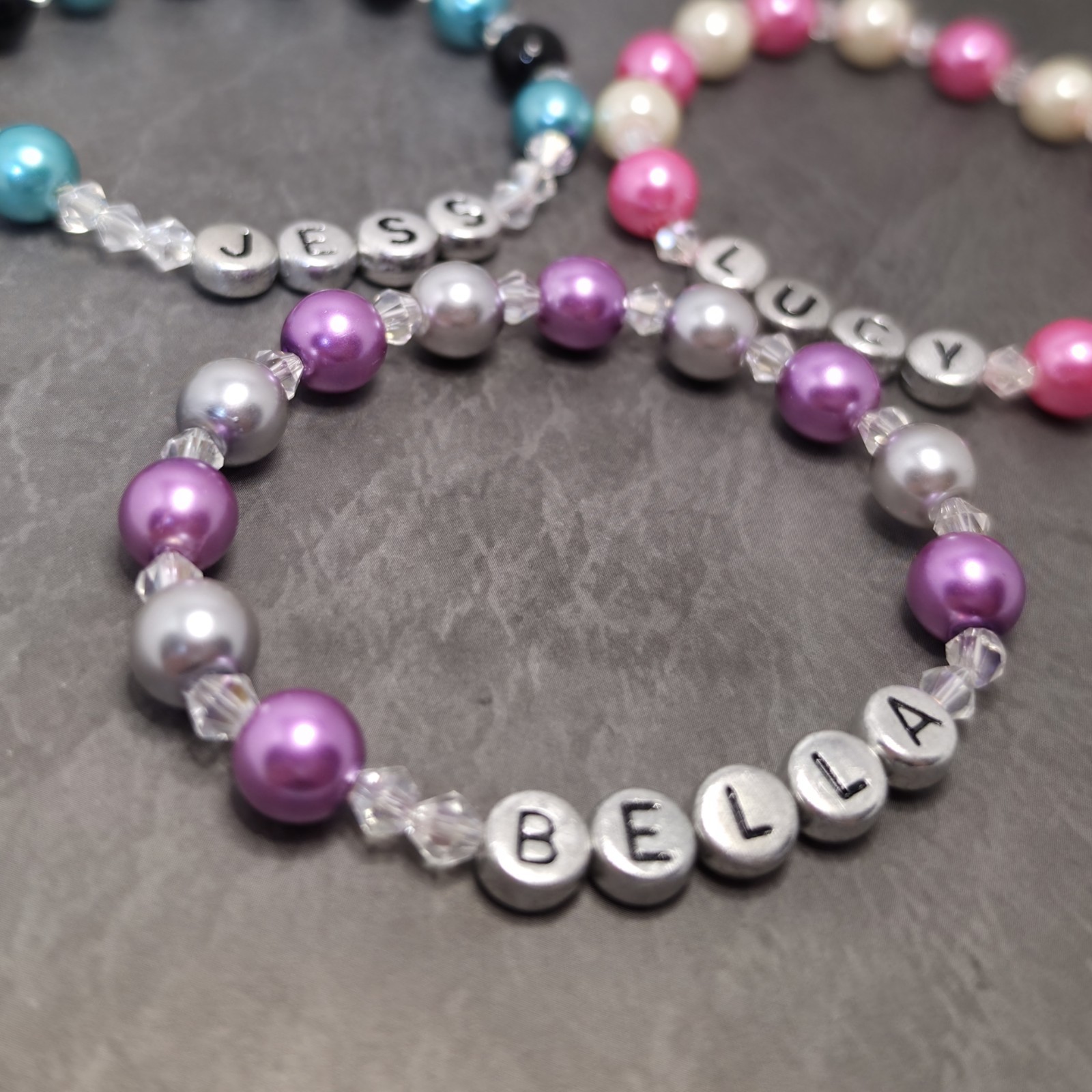Girls Ladies Personalised Name Bracelet ANY COLOUR Gift Birthday Party Bag