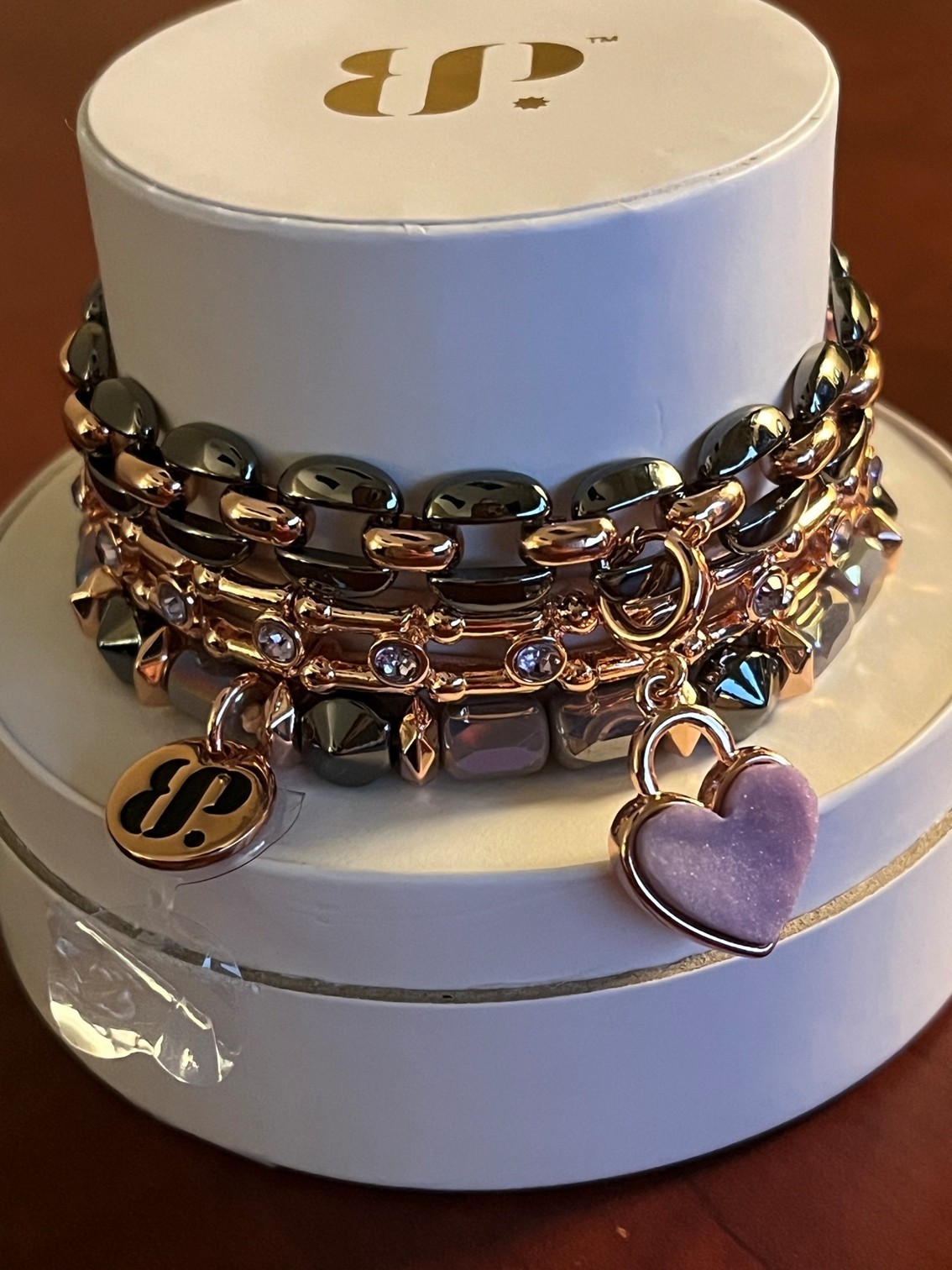 Bomb Party Spring Stack 2026 You’ve Stolen My Heart Rose Gold & Hematite