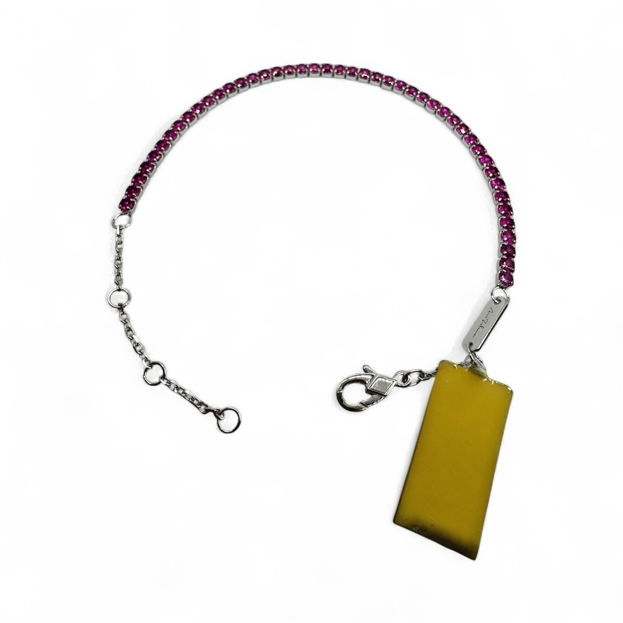 Anna Zuckerman Sterling Glamour Gem Bracelet Lab Ruby NWT + Free Gift