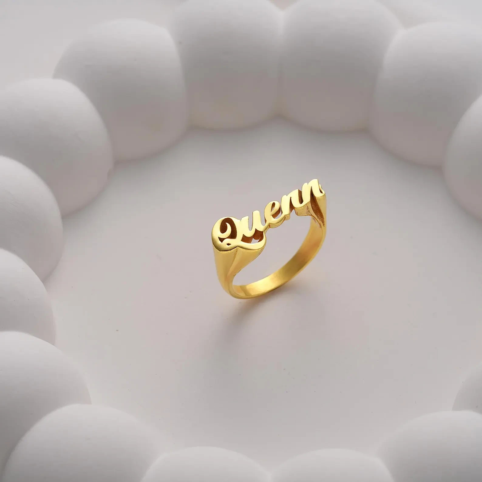 Custom Name Ring for Women Personalized Name Handmade Ring Jewelry Gift