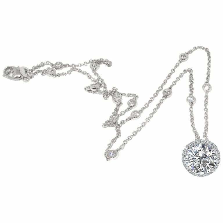 Internally Flawless 13.22 Carat White CZ Pendant & 925 Silver CZ Chain Necklace