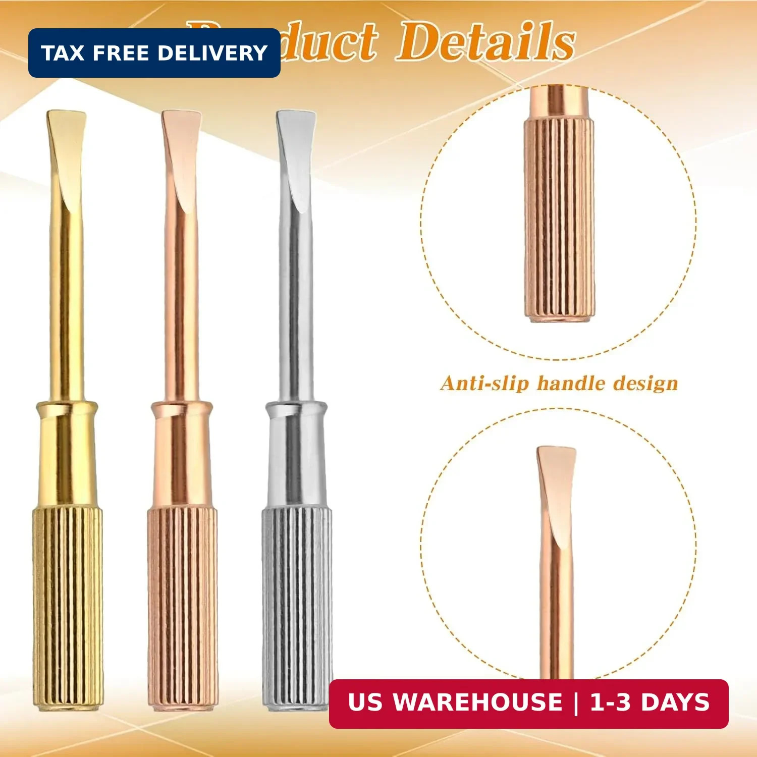 3 Pcs Bracelet Screwdriver for Love Bracelet,Titanium,Flathead | Titanium Screwd