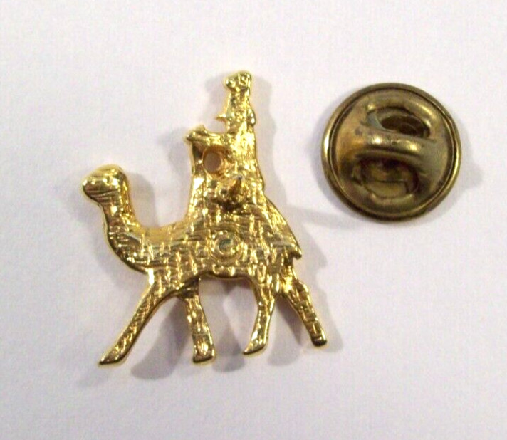 Nativity Wise Men Camel Pin, Gold Tone, Magi, Wise Man, Marked “C”