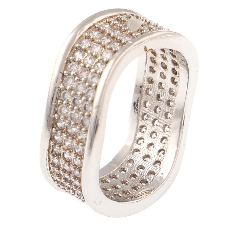 Silver Tone Fashion Rhodium Plated Ring- LVK001-S9