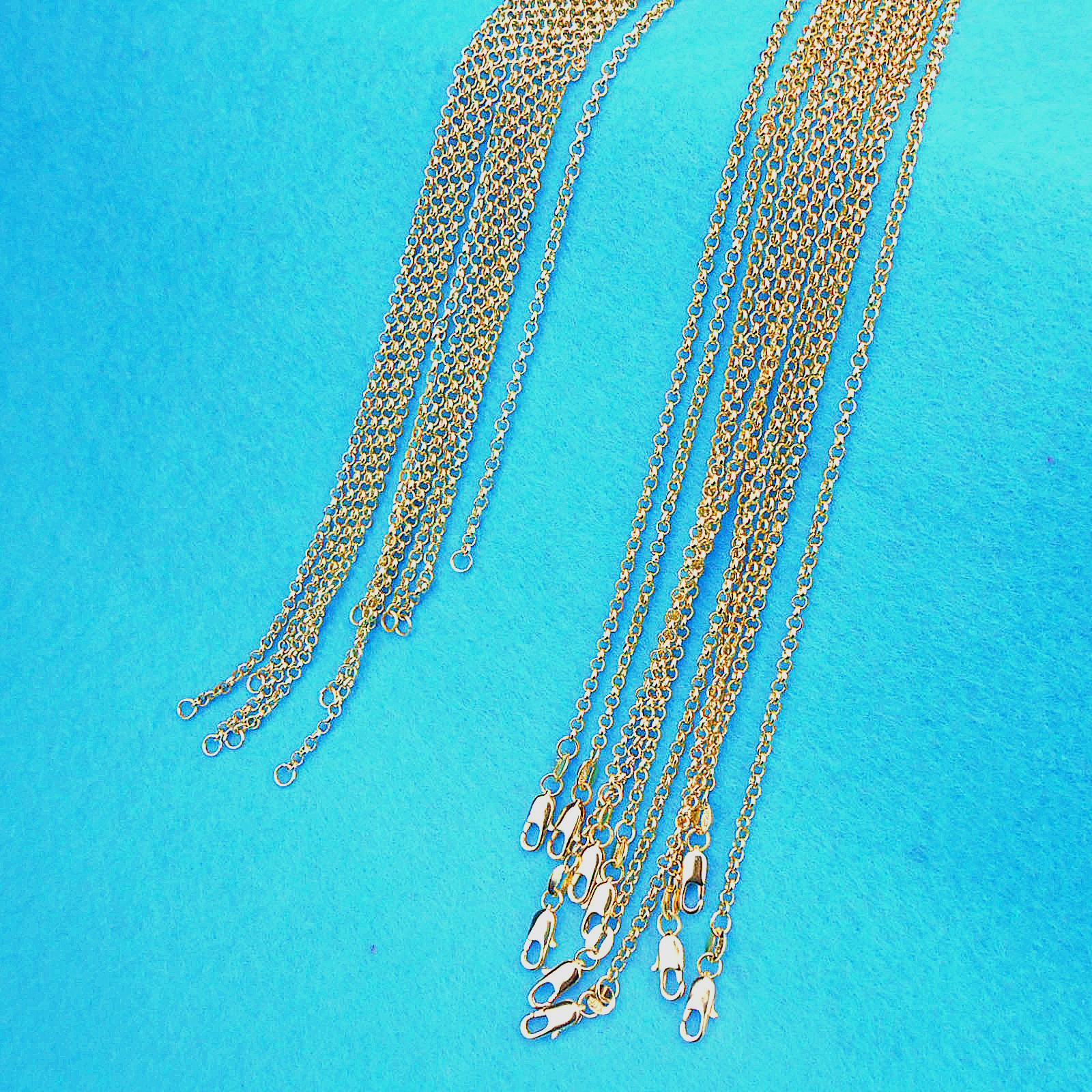 10X 16-30″ Wholesale Fashion Jewelry 18K Gold Filled Pearl Cross Chains Necklace