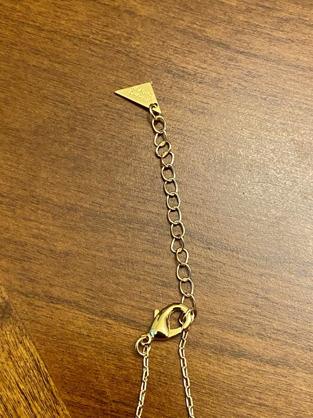 Sterling Yellow CZ Hexagon Pavé Pendant Necklace Size 16in and 2in Extension.