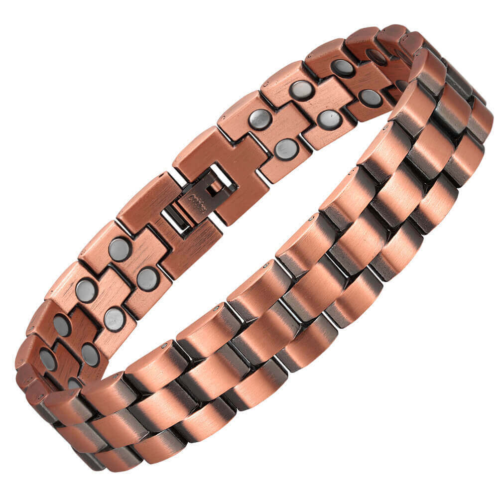 Nice Solid Copper Magnetic Bracelet Men Arthritis Pain Relief Jewelry Energy