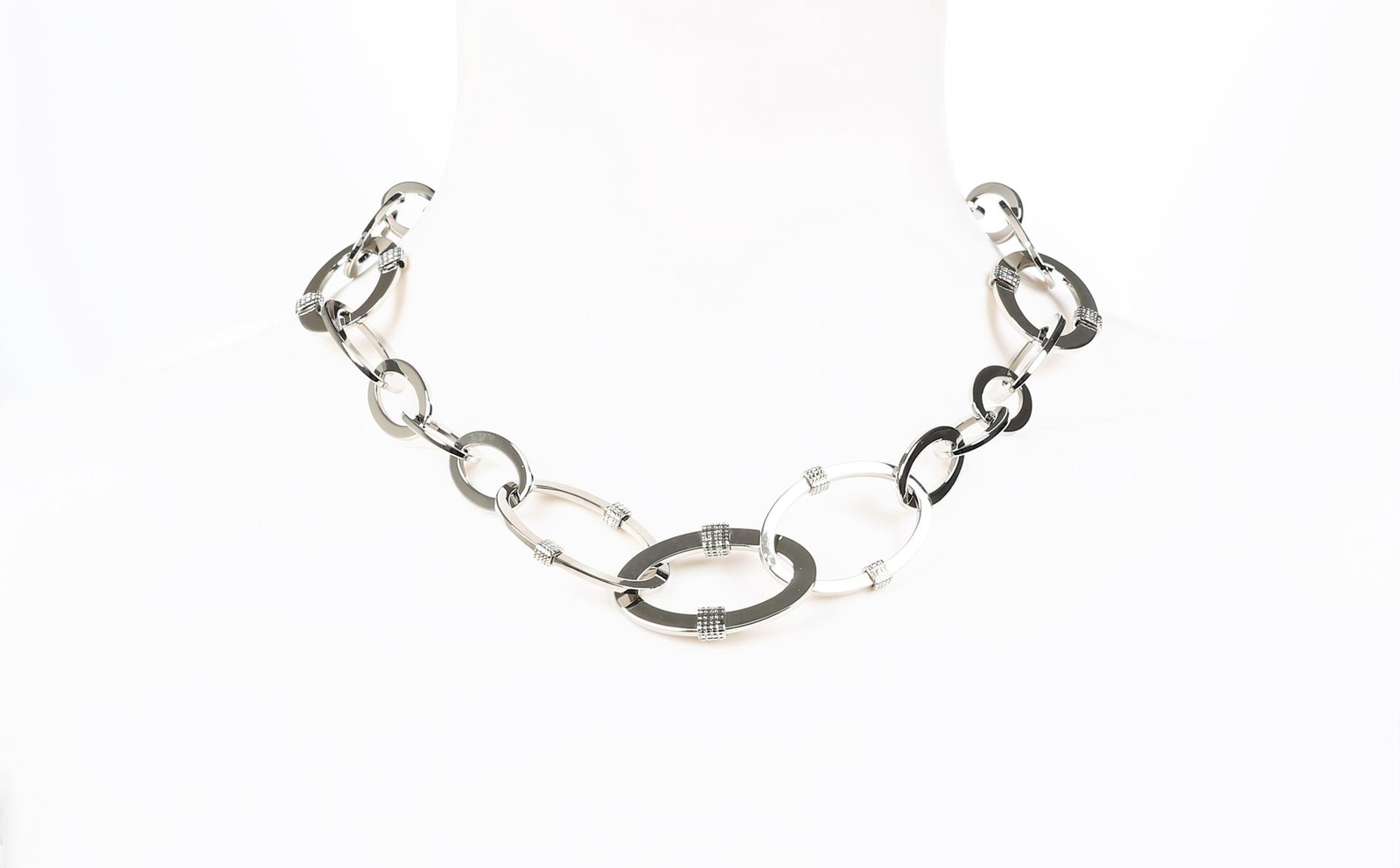 French Connection 297266 Jewelry FN1060-41 Silver Chain Necklace