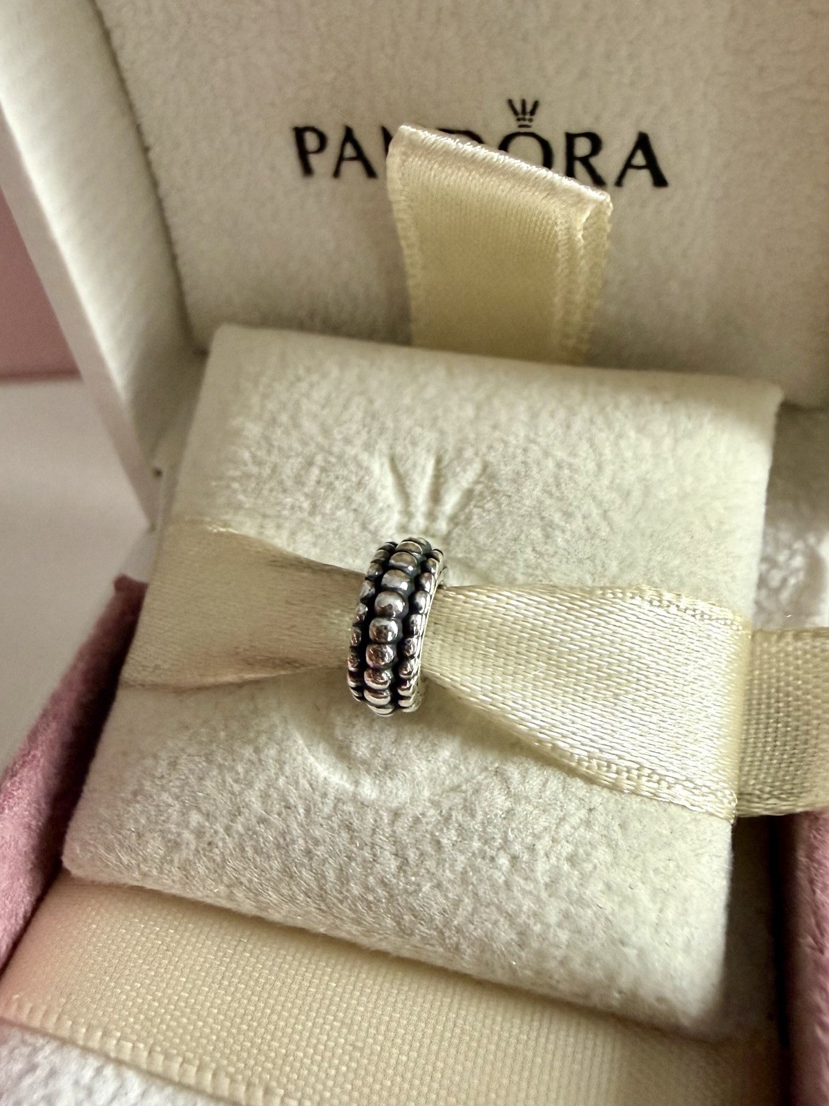 Pandora Sterling Silver Tires Spacer Charm #790244 Authentic Retired
