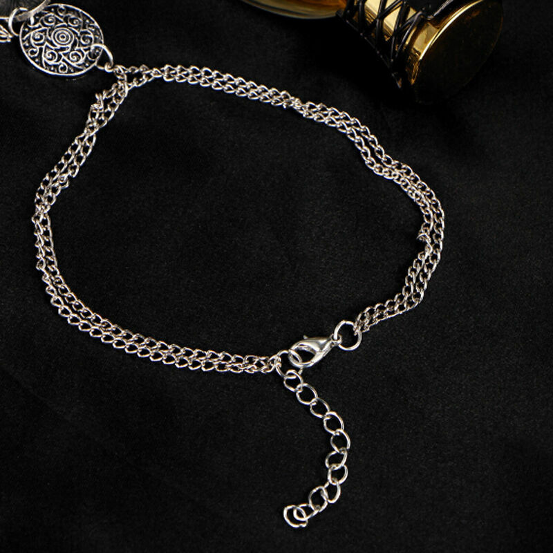 Vintage Style Boho 925 Sterling Silver 8 – 10″ Beach Sandal Anklet Foot Bracelet