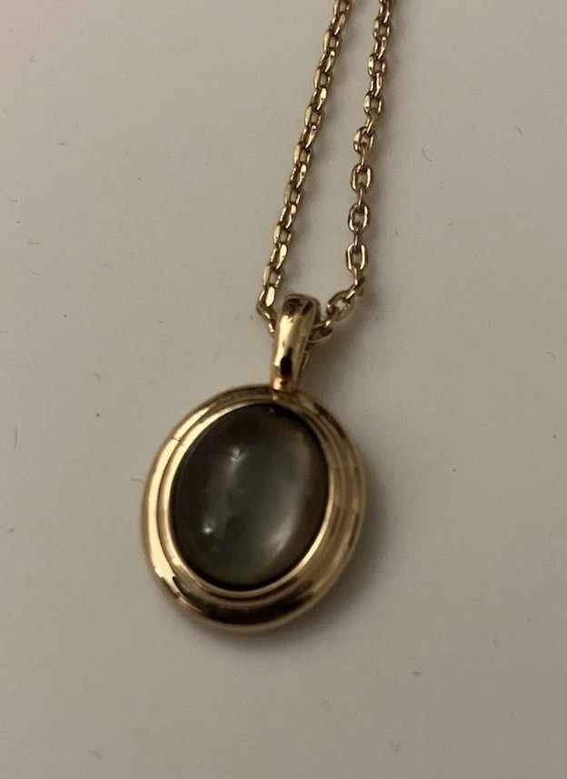 Mood Necklace Color Changing Pendant Gold Plated
