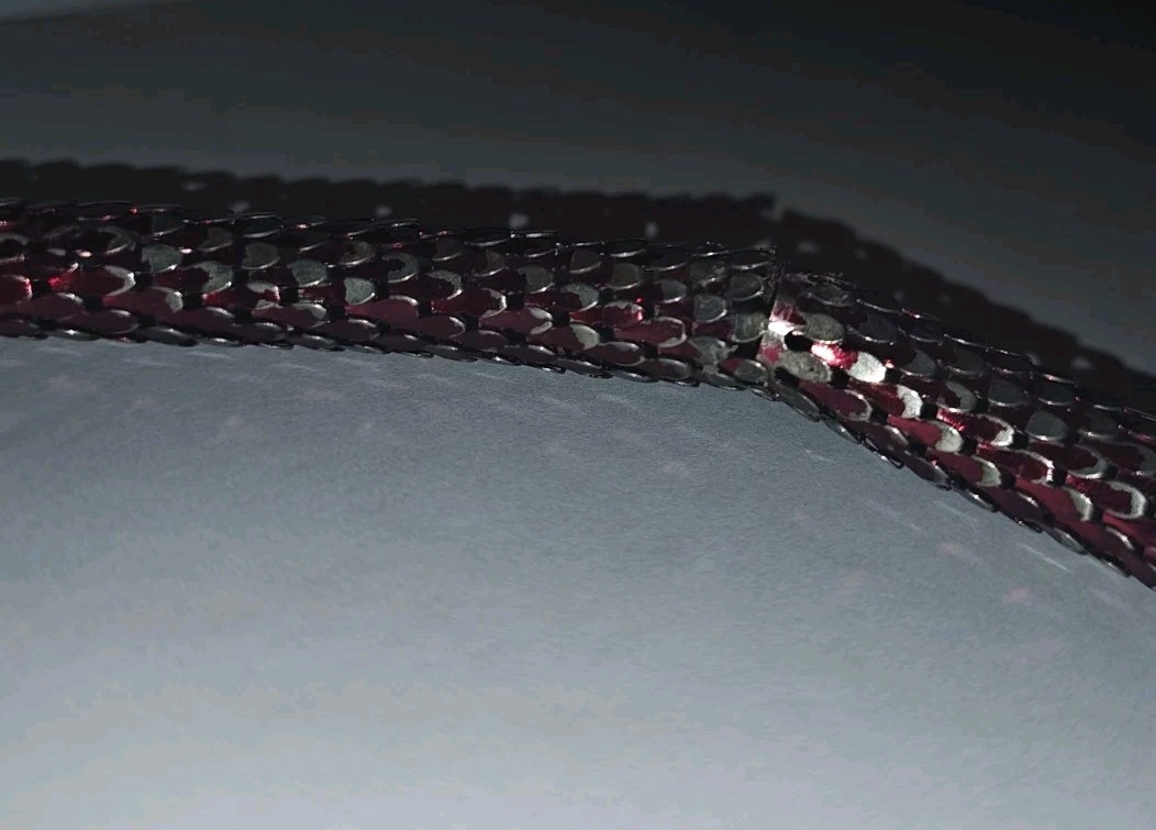 Vintage D L Auld Snake Necklace, Ruby Red Eyes, missing an eye. see pictures.