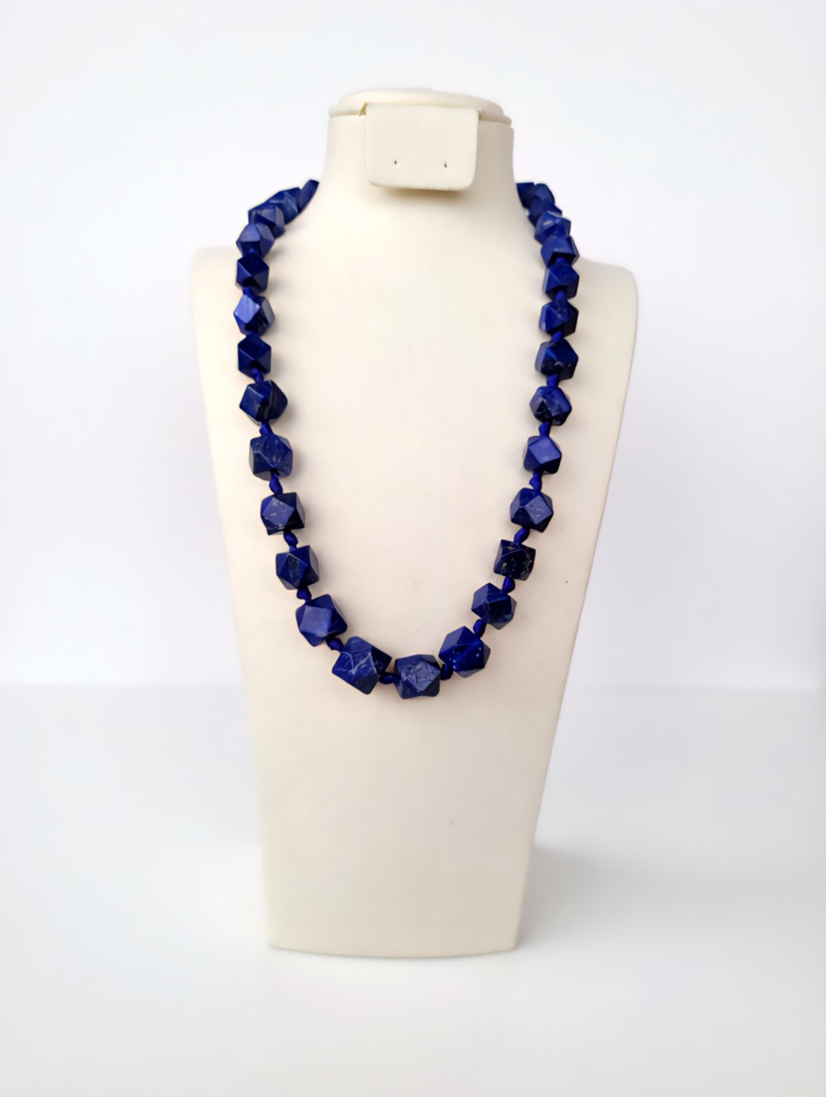 Lapis lazuli pendant necklace.