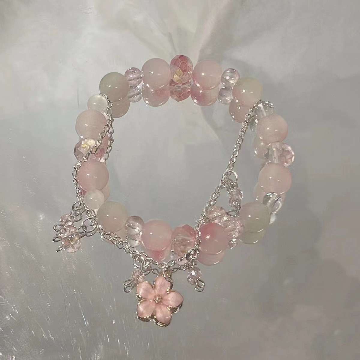 1pc New Trendy and Exclusive Design Cherry Blossom High-end Bracelet
