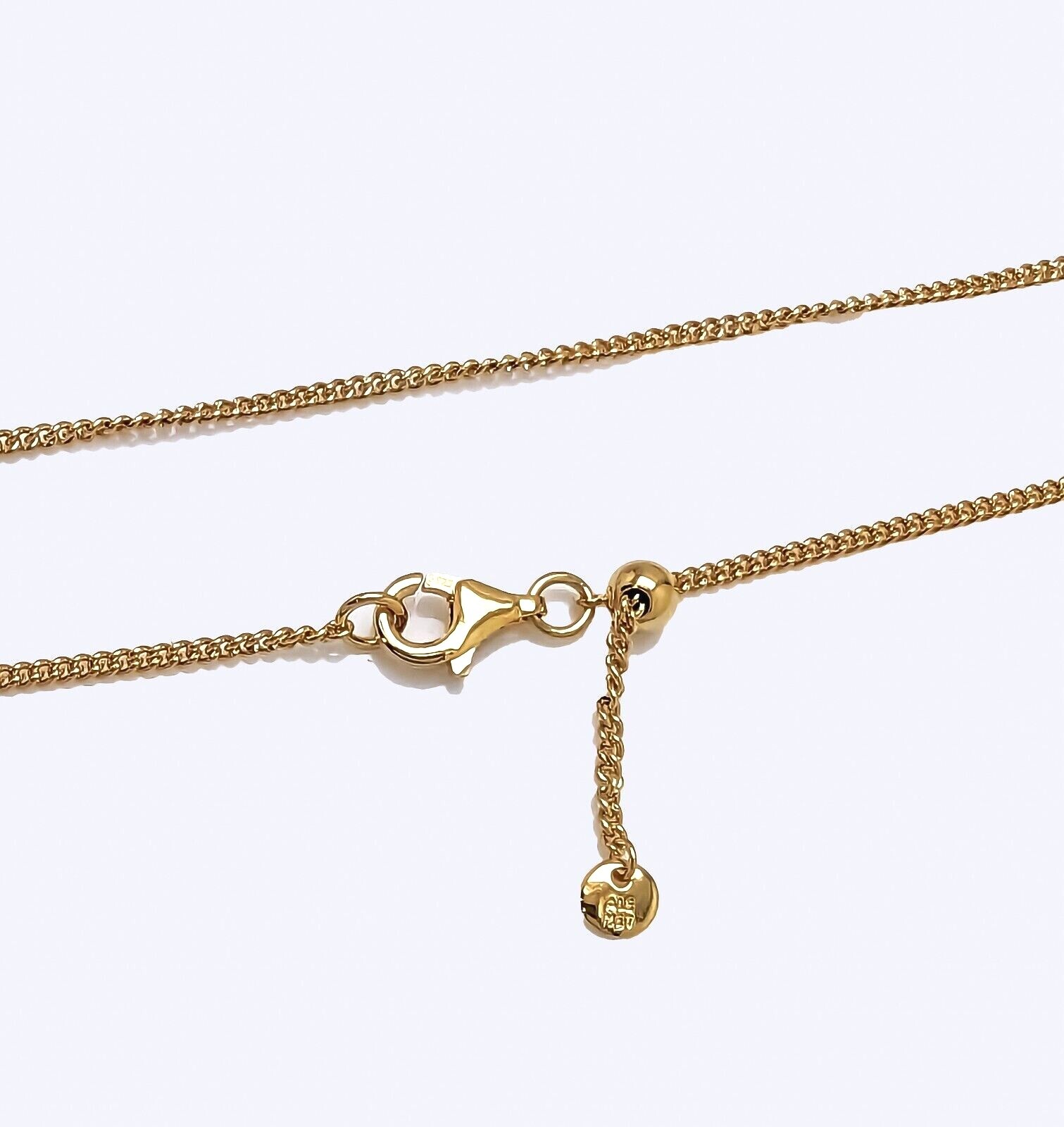 NEW 100% Authentic PANDORA 14K Gold Logo Curb Chain Necklace 368638C00