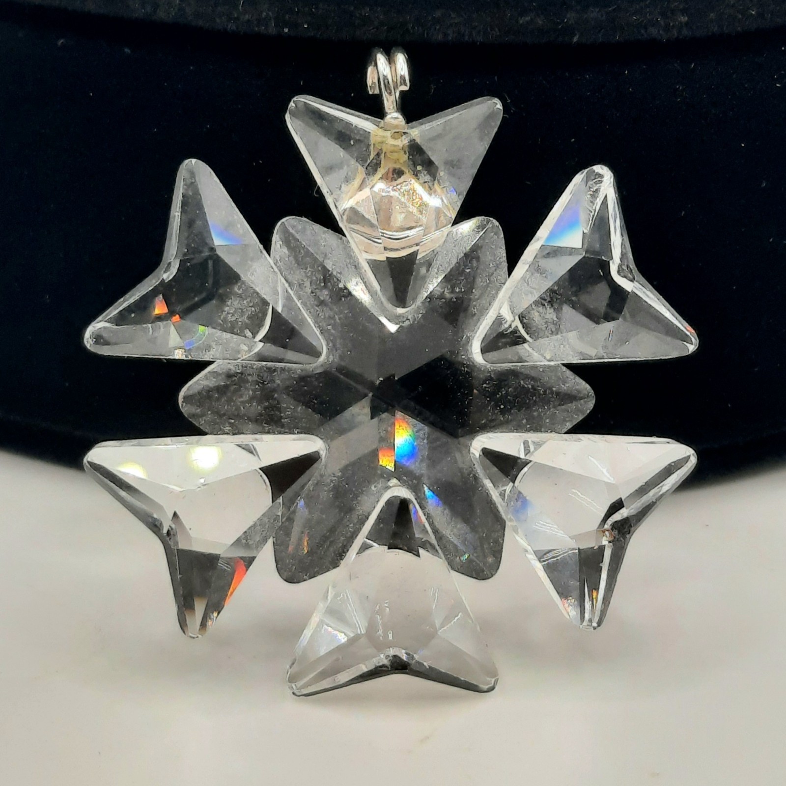 Swarovski Crystal Snowflake Pendant Clear Winter Christmas