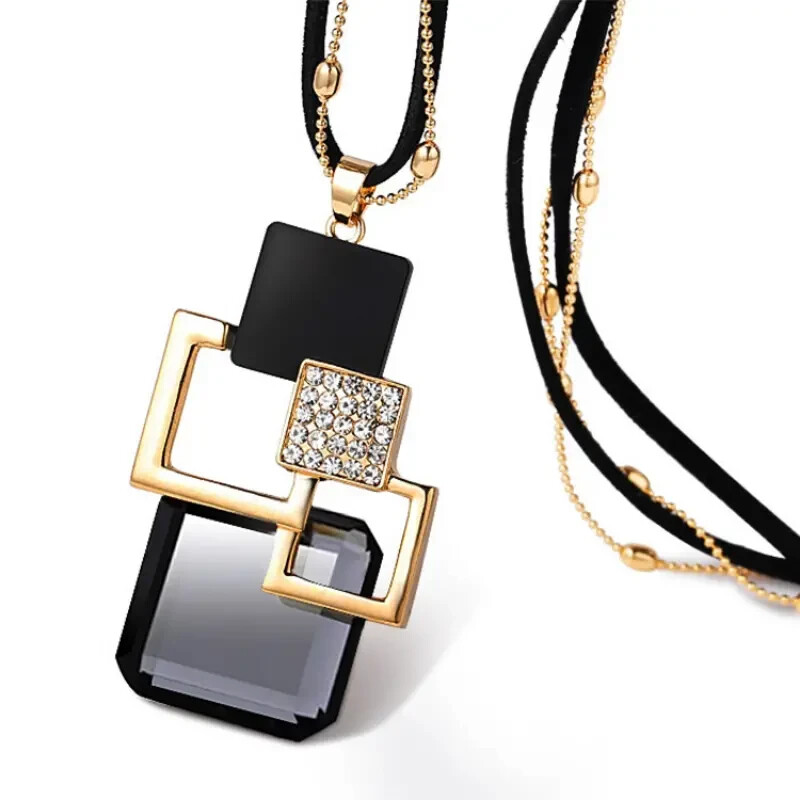 Autumn And Winter New Fashion Pendant Retro All-match Long Necklace Clothing