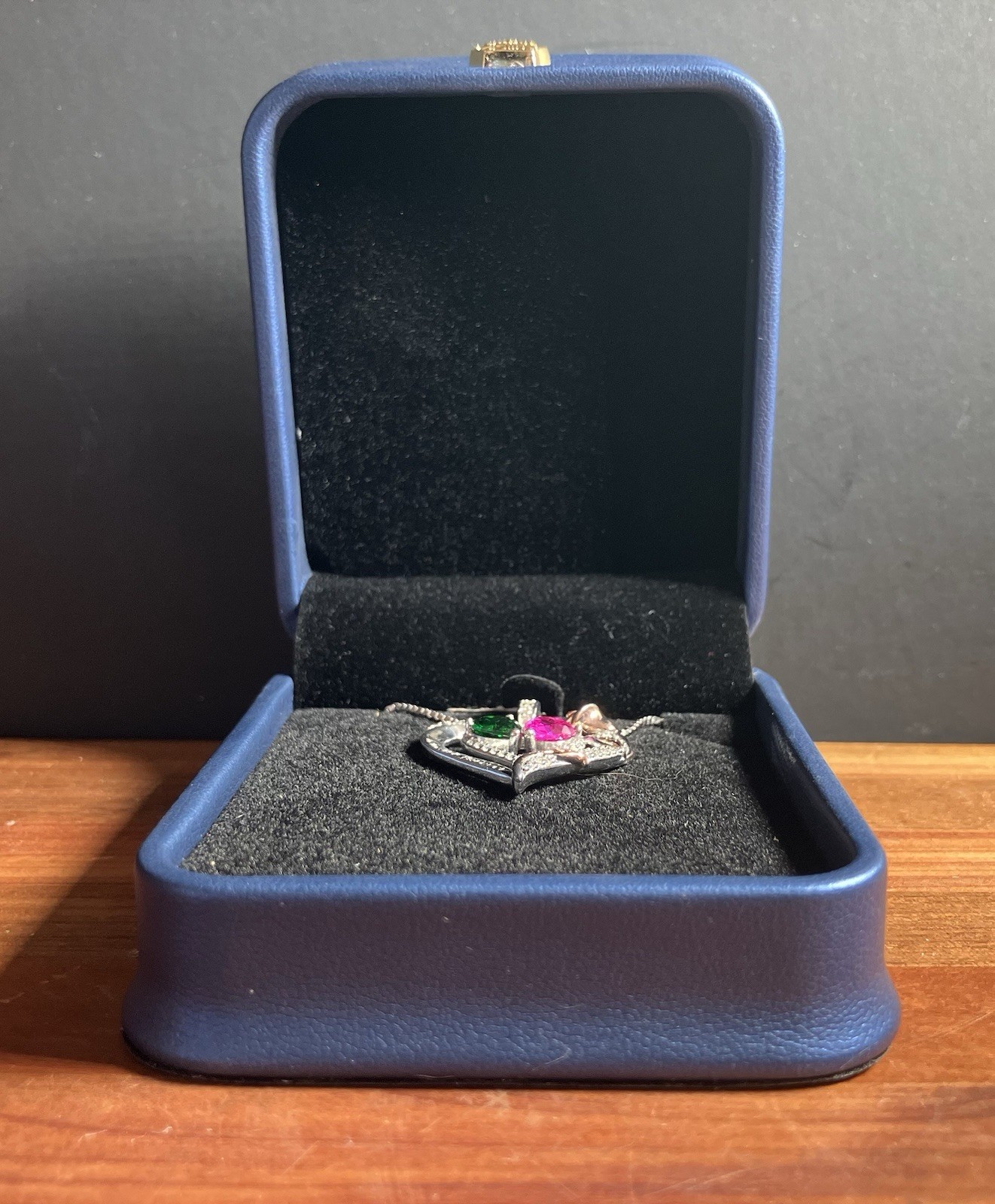 Brand New Sterling Silver Heart Pendant Necklace by IEFEL * I LOVE YOU FOREVER