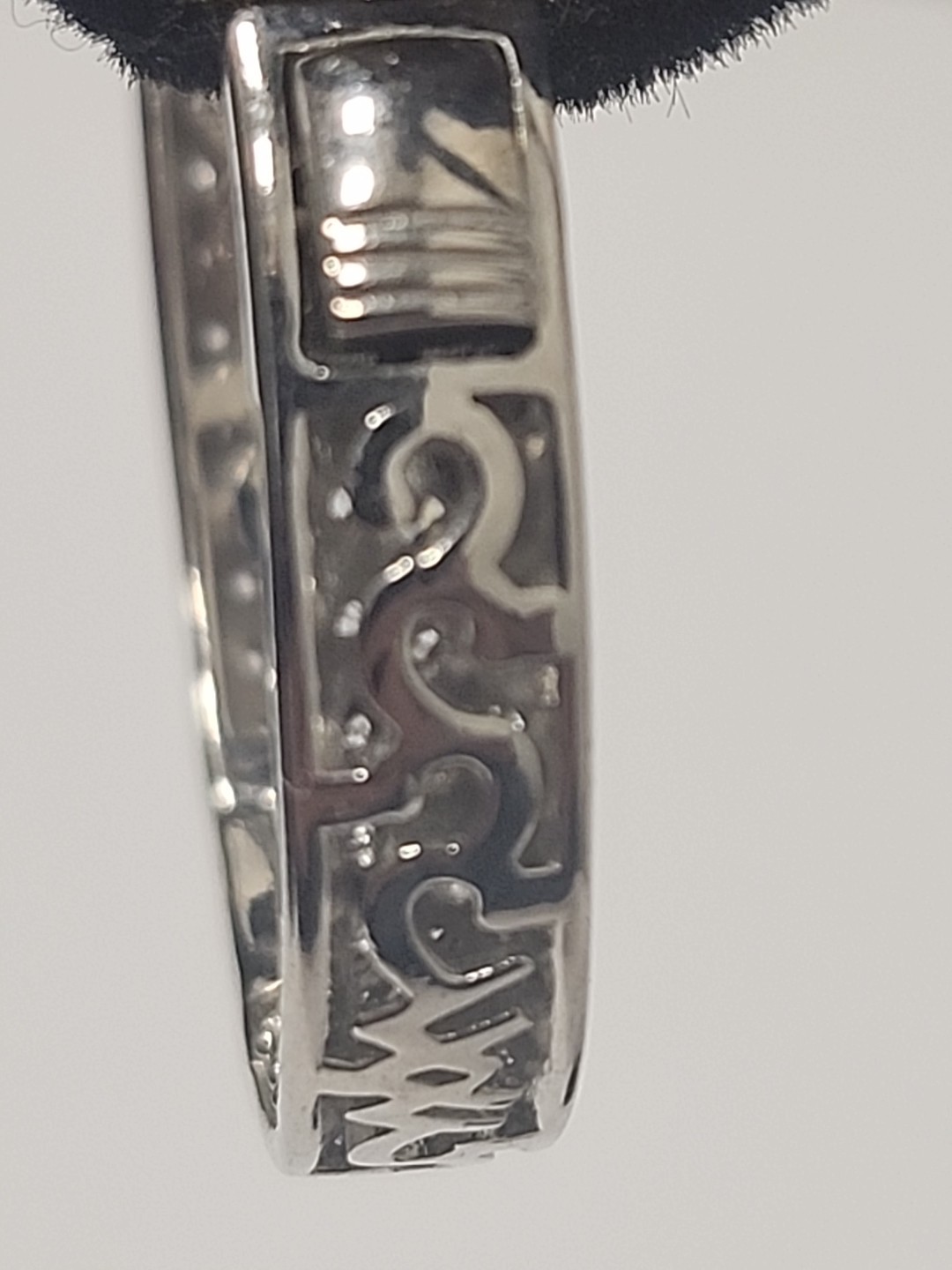 VIETNAM STERLING SILVER HOOP EARRINGS WITH CZ’S