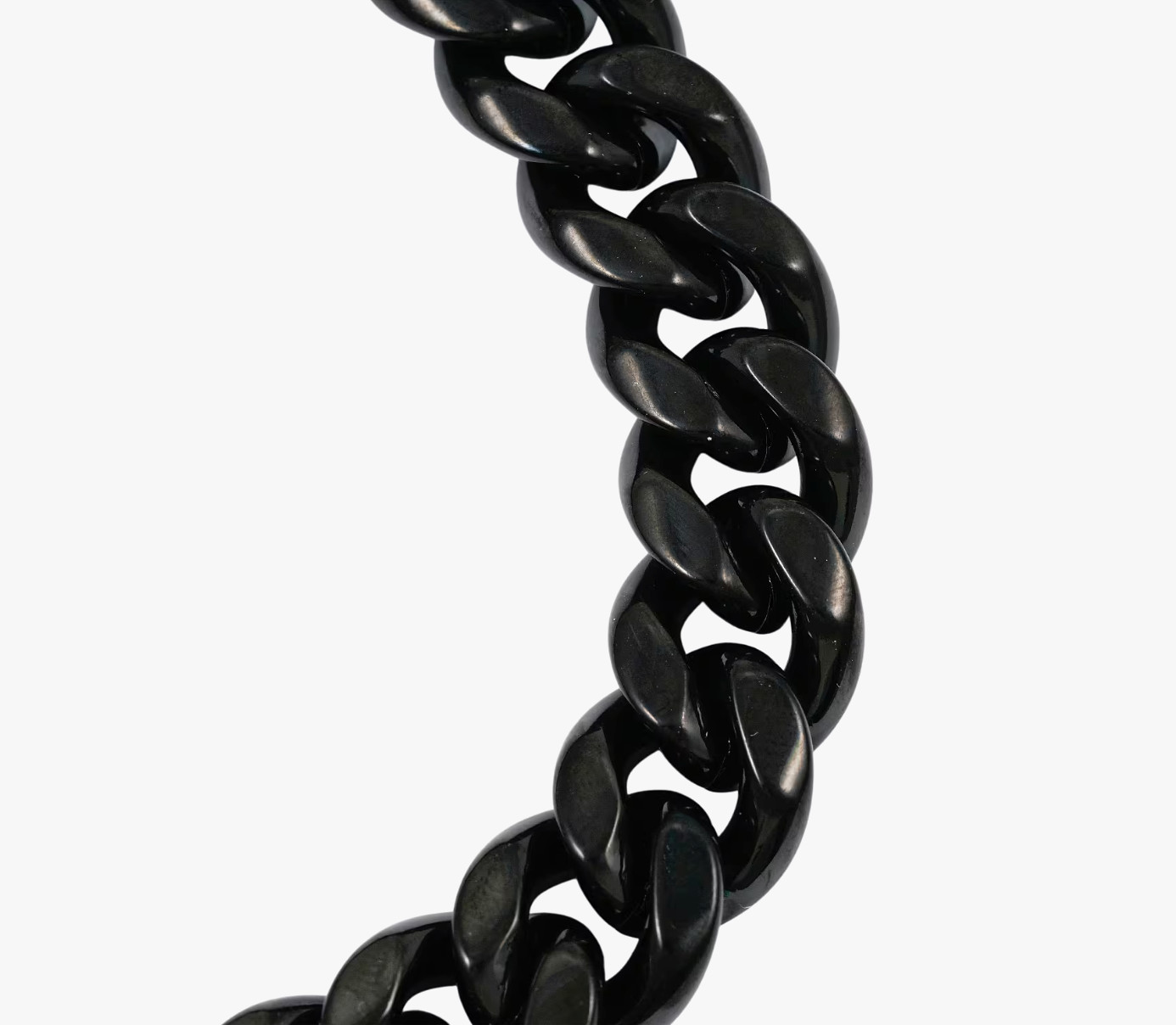 Cuban Chain Bracelet in ION Plated Black Stainless Steel (8.50 In)
