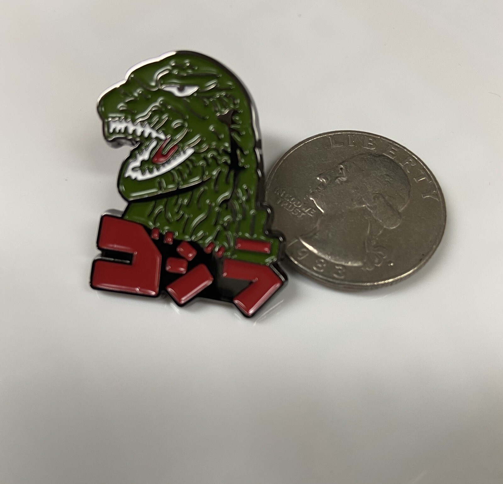 NEW Godzilla Metal Enamel Pin Free Shipping