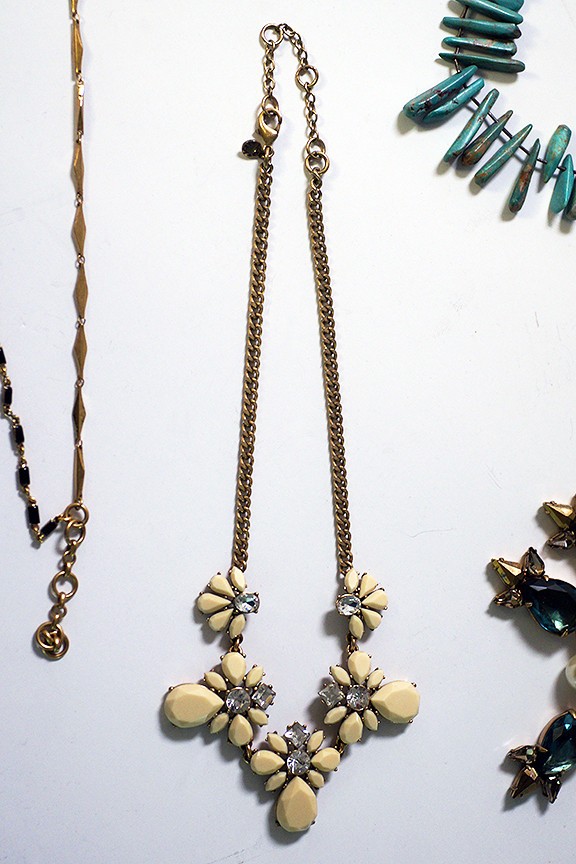Assorted Lot of 10 Necklaces – 8 J. Crew + 2 Others – Mixed Materials/Metals