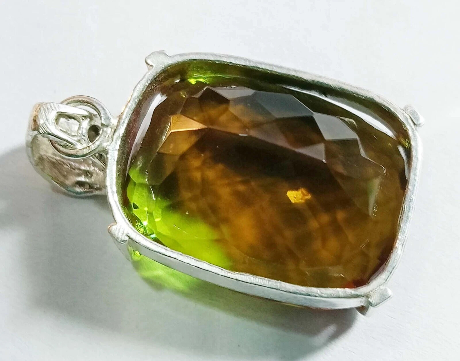 Alexandrite Cushion Cut Pendant 74-76 Ct Natural Locket Loose Gemstone Certified