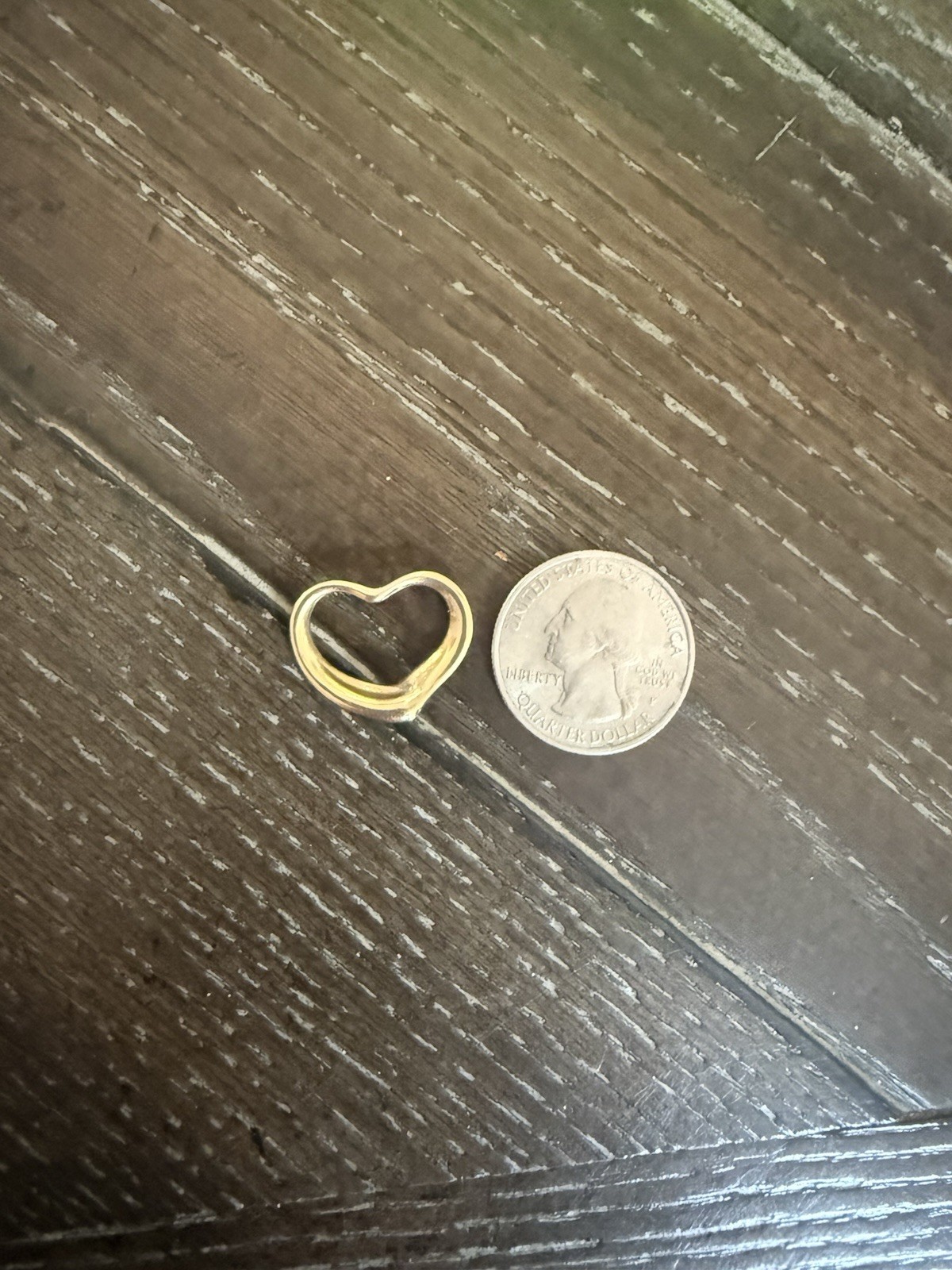 gold open heart pendant necklace