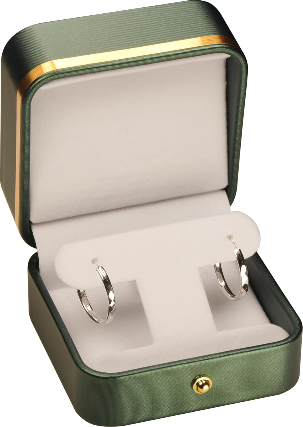 T Style Earring Gift Box for Dangling, Hoop and Leverback Earrings Luxury PU