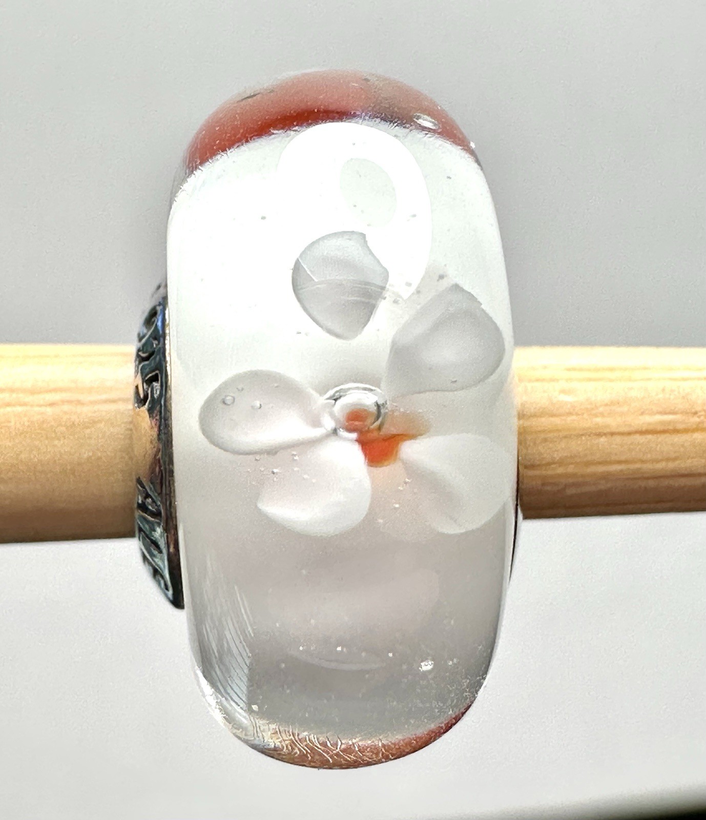 AUTHENTIC PANDORA #790947 CHERRY BLOSSOM MURANO GLASS BEAD CHARM