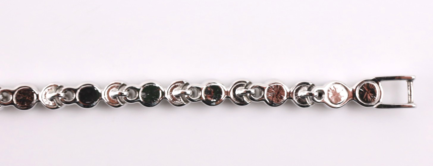 Swarovski Imber Emily Tennis Bracelet Silver Clear Crystal Rhodium Plated 18.5cm