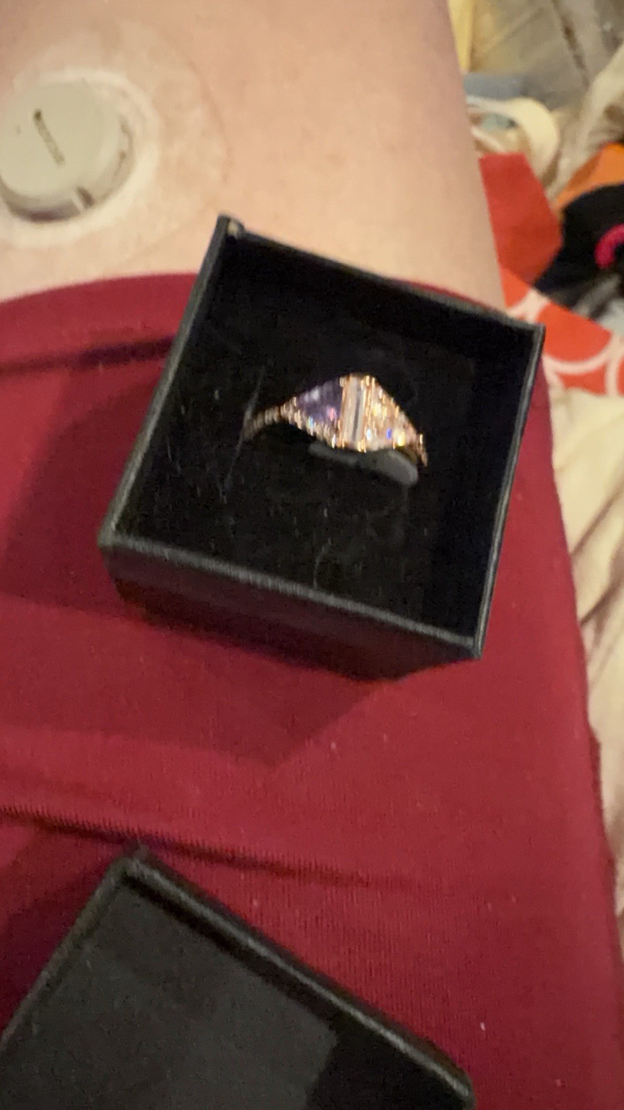 Rose gold no idea on the stones they are a pinkish color