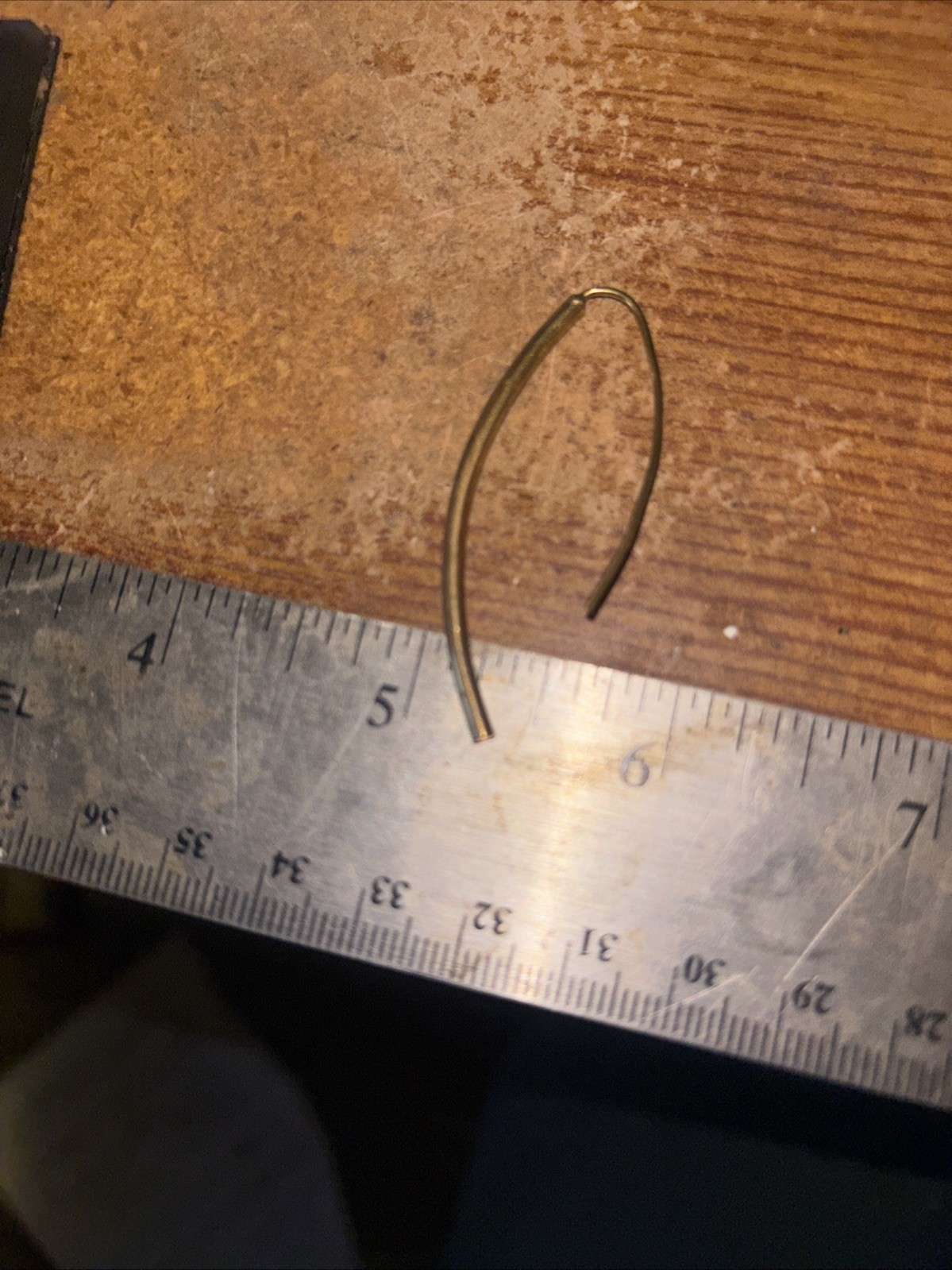 brass threader earrings